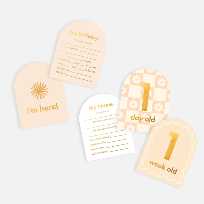 FOX & FALLOW - BABY MILESTONE CARDS - HELIOS