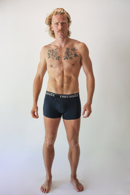 Navy Organic Cotton Men's Trunks