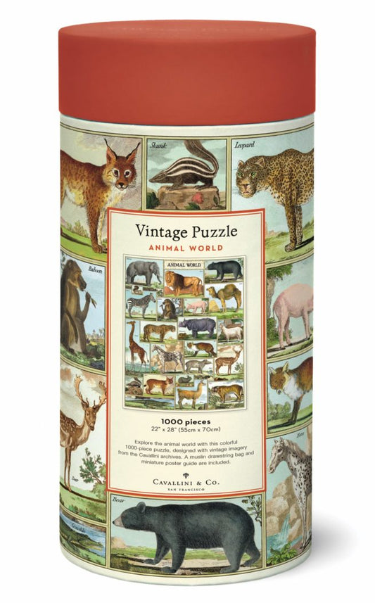 Animal World Vintage Puzzle