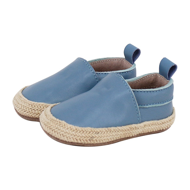 PRE - WALKER LEATHER ESPADRILLES - BLUE