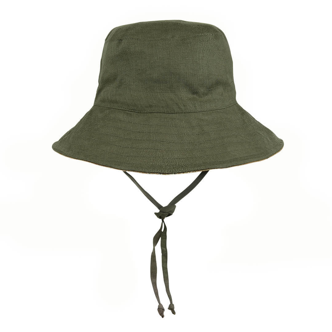 KIDS REVERSIBLE SUN HAT - OAKLEY / OLIVE