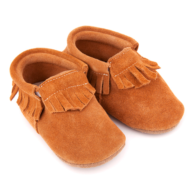 Pre Walker Moccasins Tan