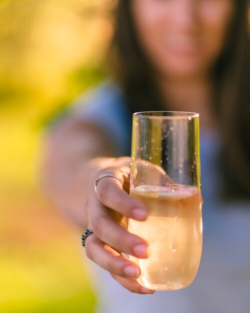 Unbreakable Champagne Flutes Set of 8 (PINK)