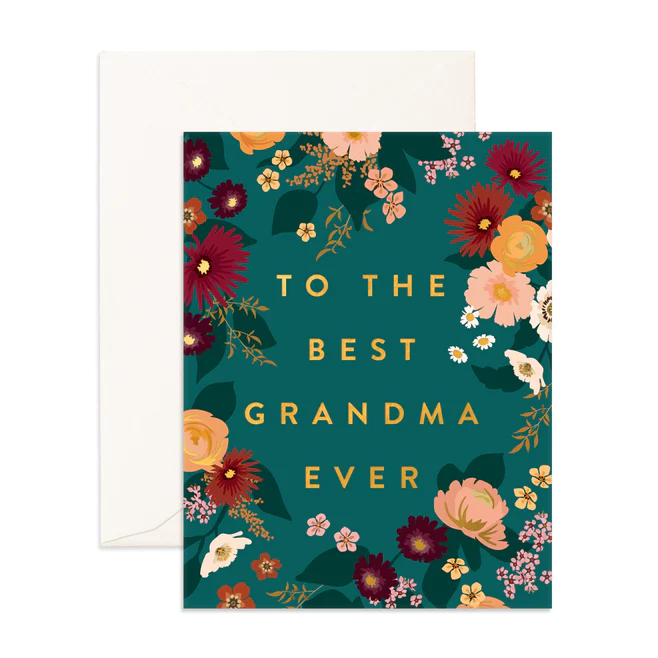 FOX & FALLOW - GREETING CARD - BEST GRANDMA EVER