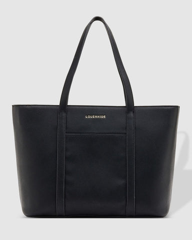 MALIBU BLACK LAPTOP TOTE BAG